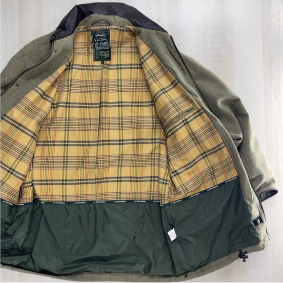 rare LE CHAMEAU luxury wool field jacket coat hunting shooting French L tweed - Picture 7 of 7